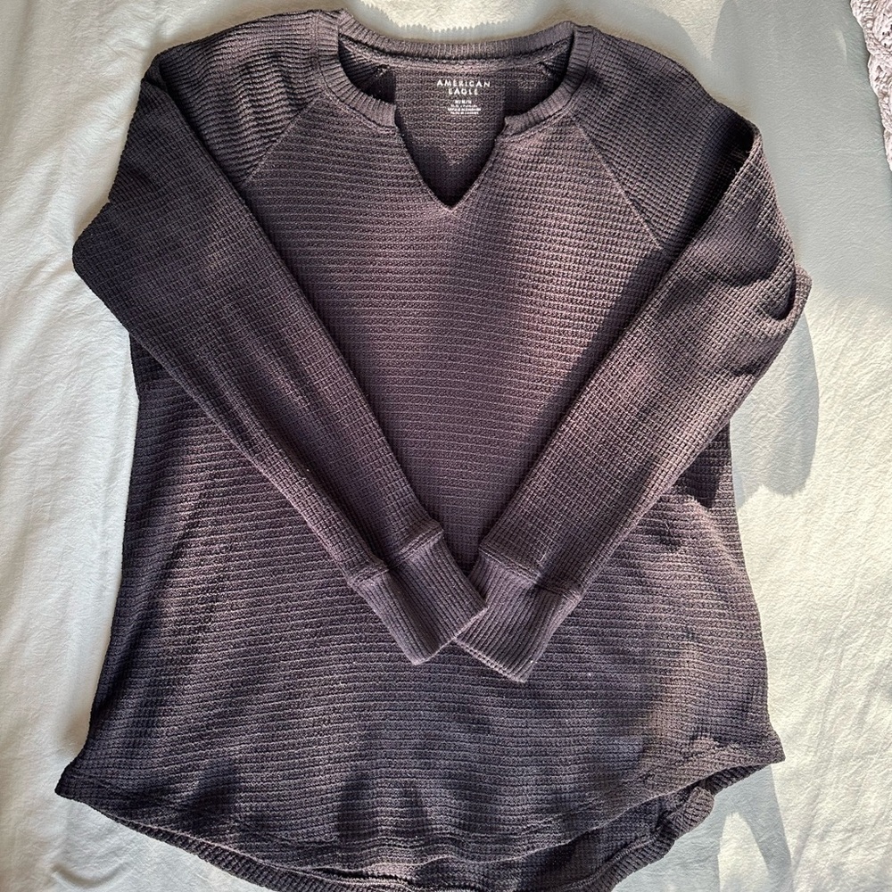 American Eagle Waffle-Knit Shirt